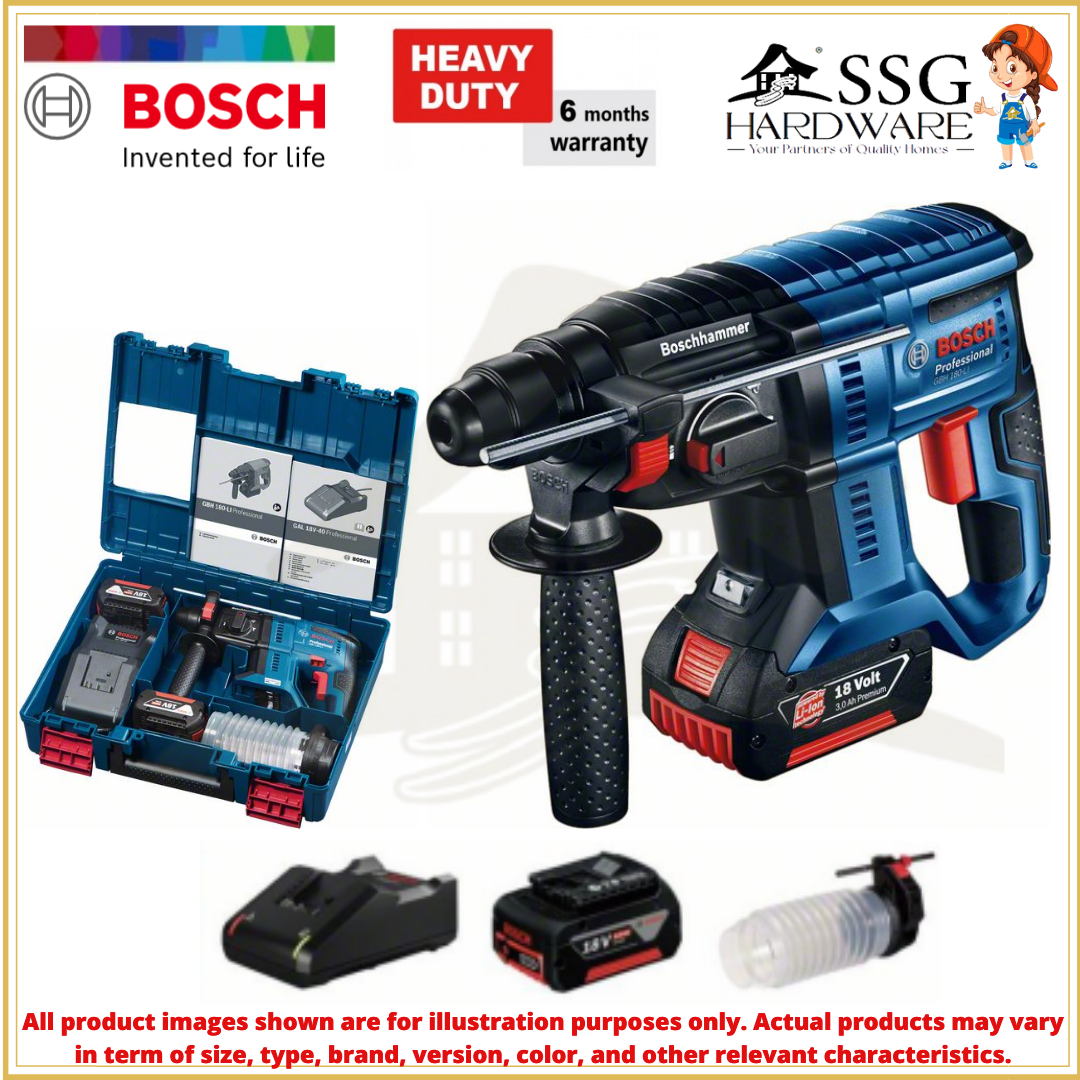 Bosch GBH 180Li 18V Brushless Cordless Rotary Hammer Impact Drill