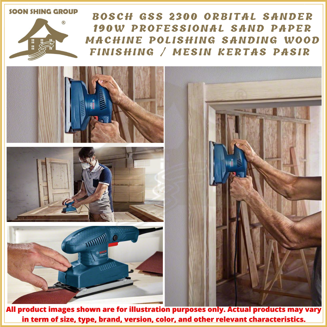 Bosch GSS2300 Orbital Sander 190W Professional Sand Paper Machine ...