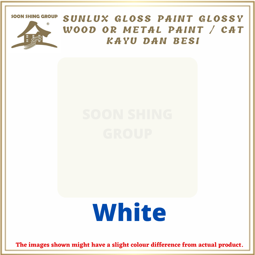 Sunlux Gloss Paint High Gloss Wood & Metal Paint / Cat Minyak / Cat