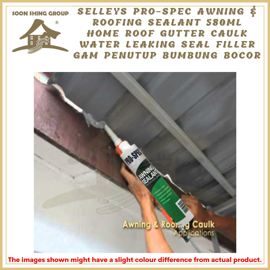 Selleys PROSPEC Awning & Roofing Sealant 580ml Home Roof Gutter Caulk Water Leaking Seal Filler