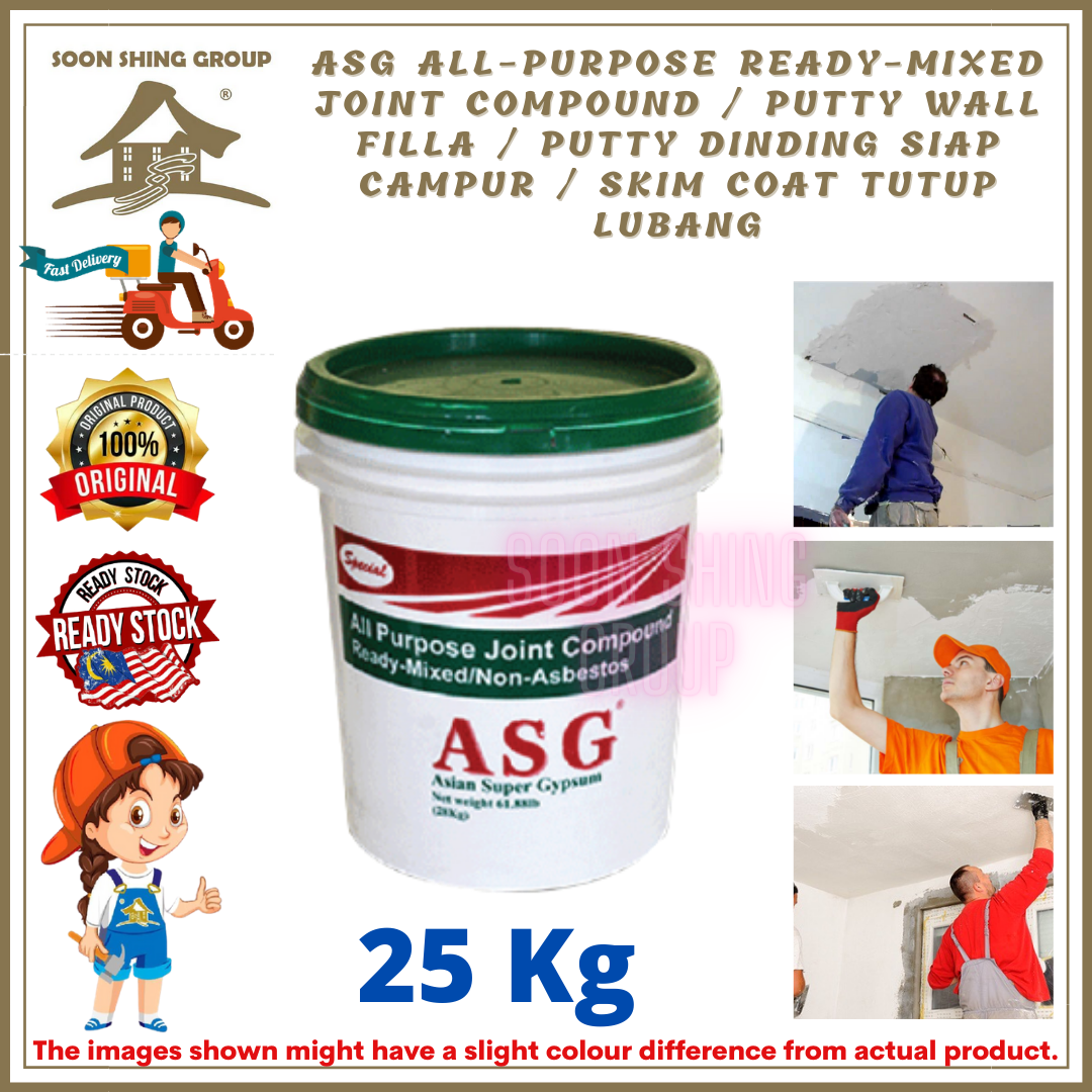 25kg ASG AllPurpose ReadyMixed Joint Compound / Putty Wall Filler