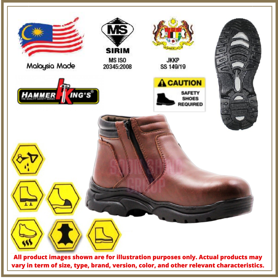 Hammer King Safety Shoes HK 13013 Steel Toe Cap Steel Mid Plate sole