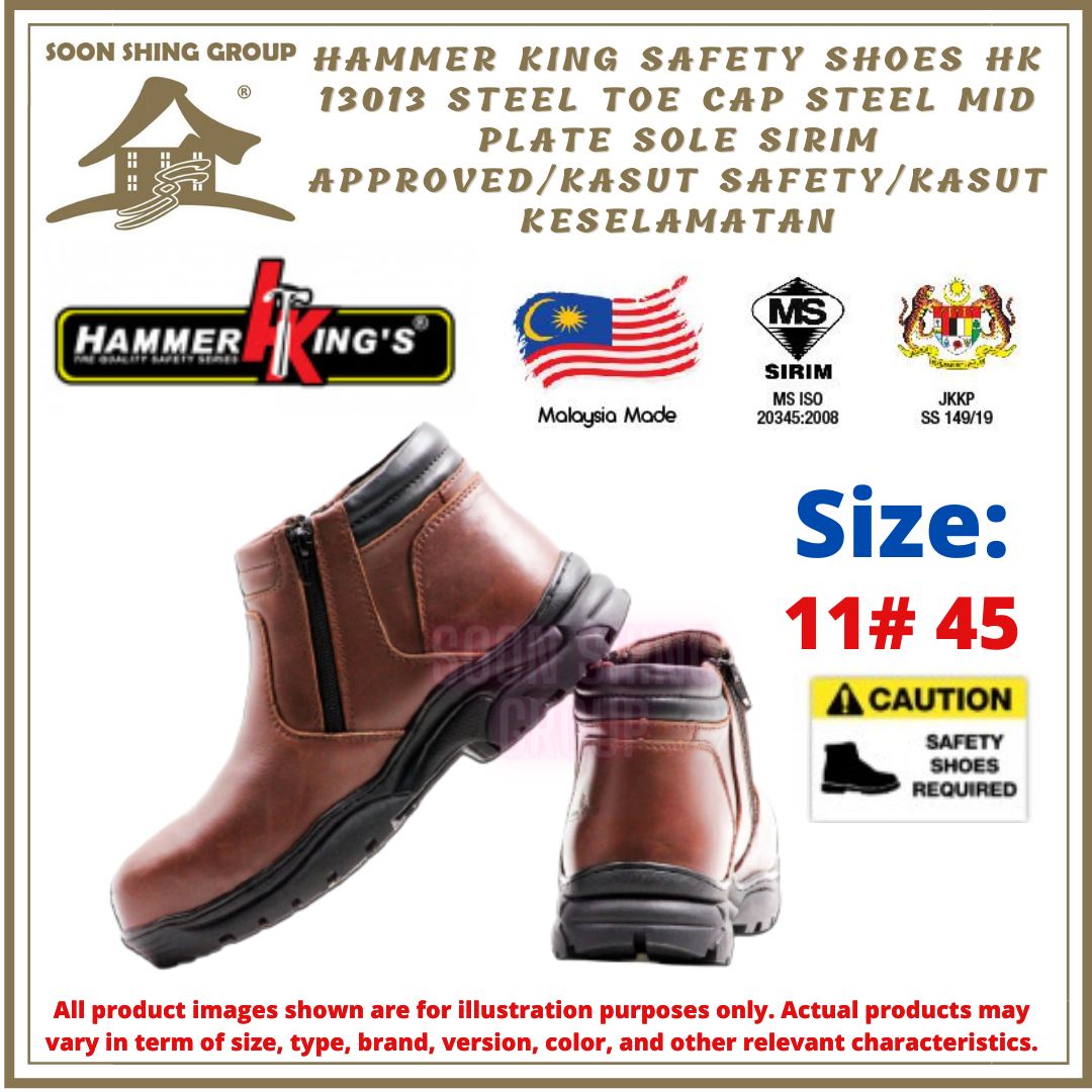 Hammer King Safety Shoes HK 13013 Steel Toe Cap Steel Mid Plate sole