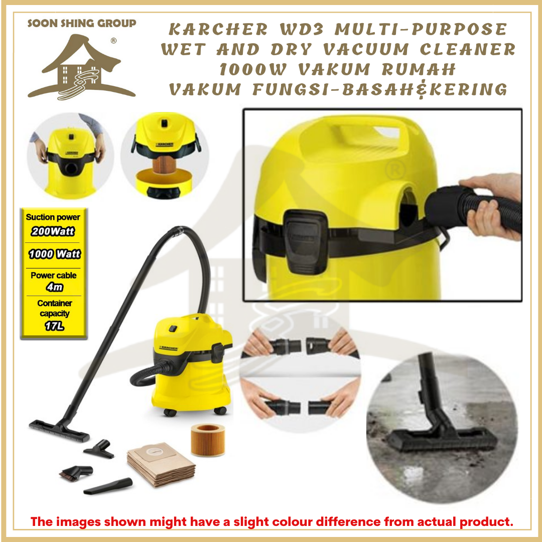 100 ORIGINAL Karcher WD3 MultiPurpose Wet And Dry Vacuum Cleaner