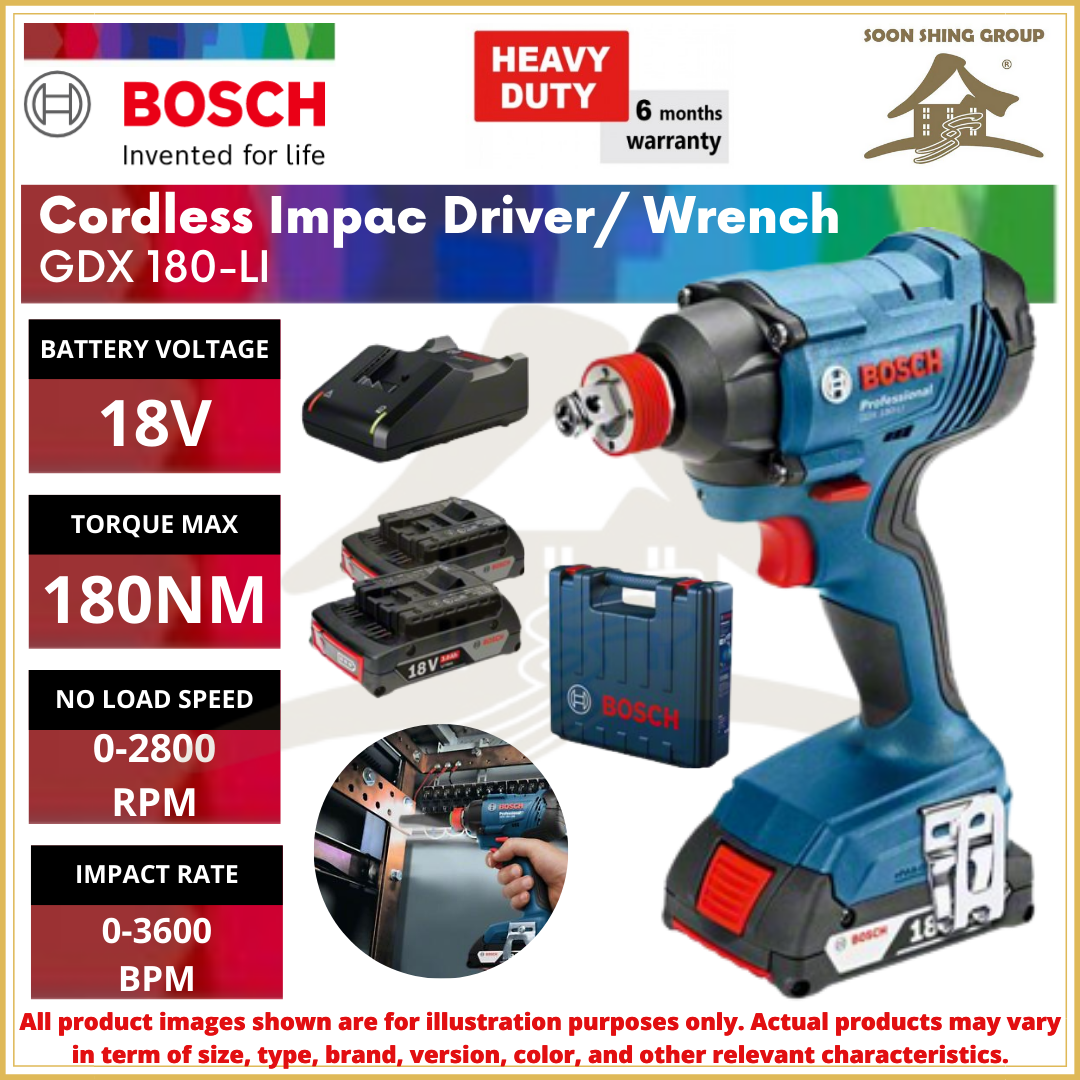 BOSCH GDX 180-LI Electric Impact Wrench 