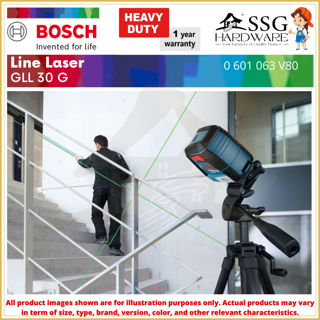 BOSCH GLL 30G Green Laser Light Level Laser Measurement + BT150
