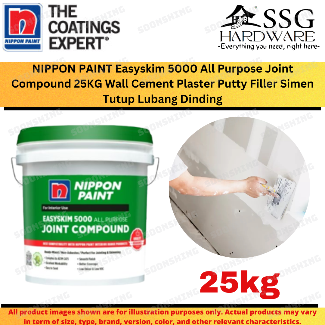 NIPPON PAINT Easyskim 5000 All Purpose Joint Compound 25KG Wall Crack