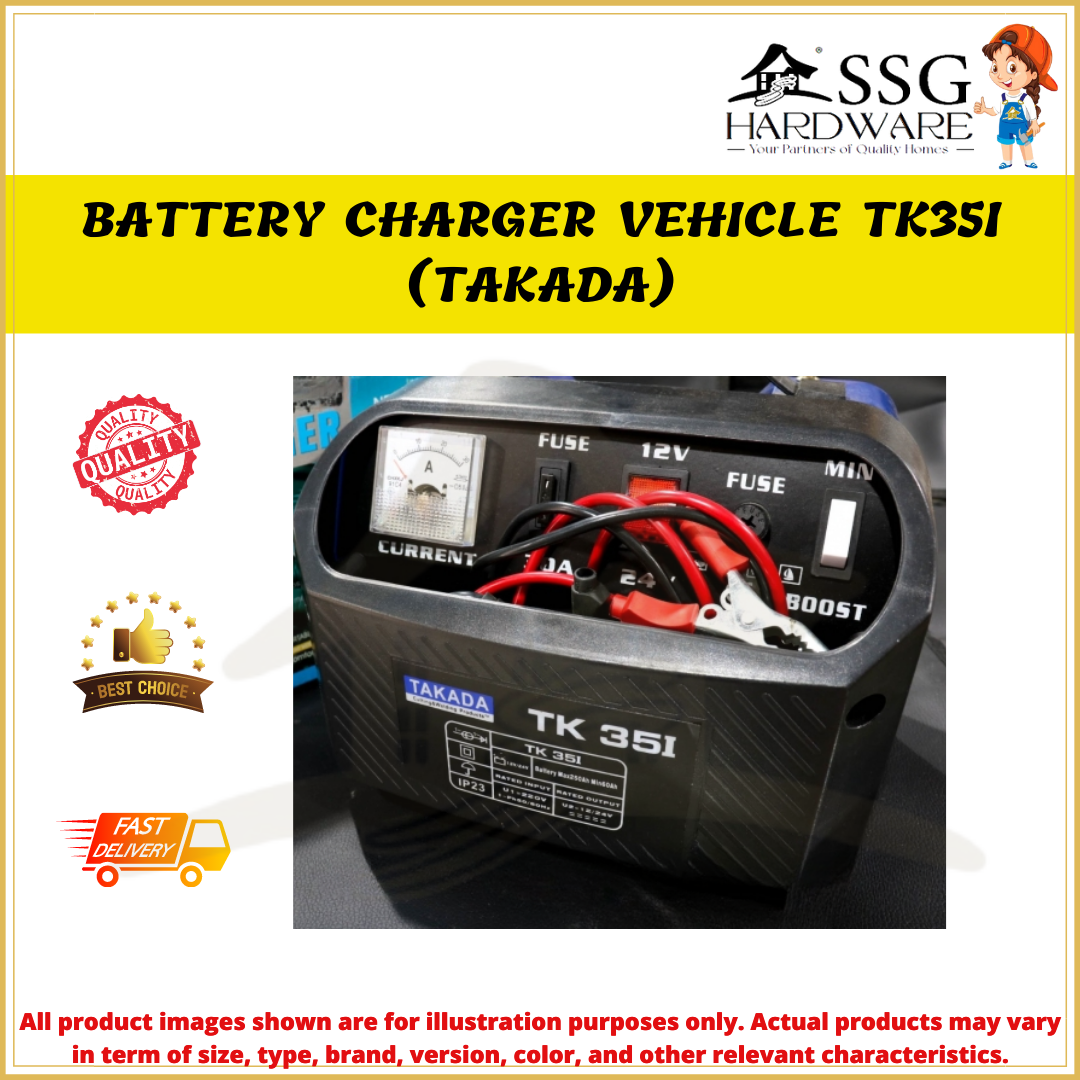 BATTERY CHARGER VEHICLE TK35I (TAKADA) / BATERI KERETA / TEMPAT CAS ...