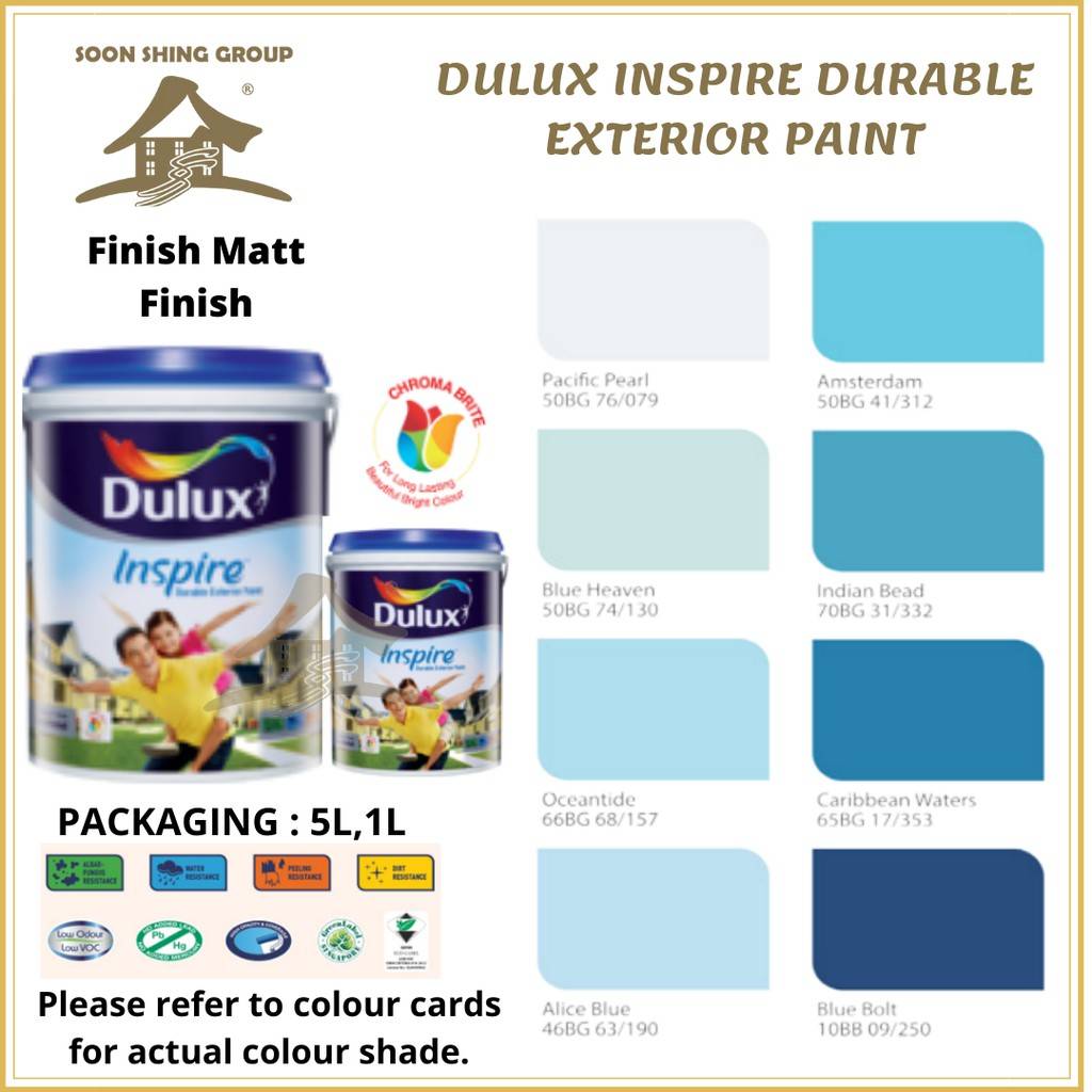 SS584 DULUX INSPIRE DURABLE EXTERIOR PAINT