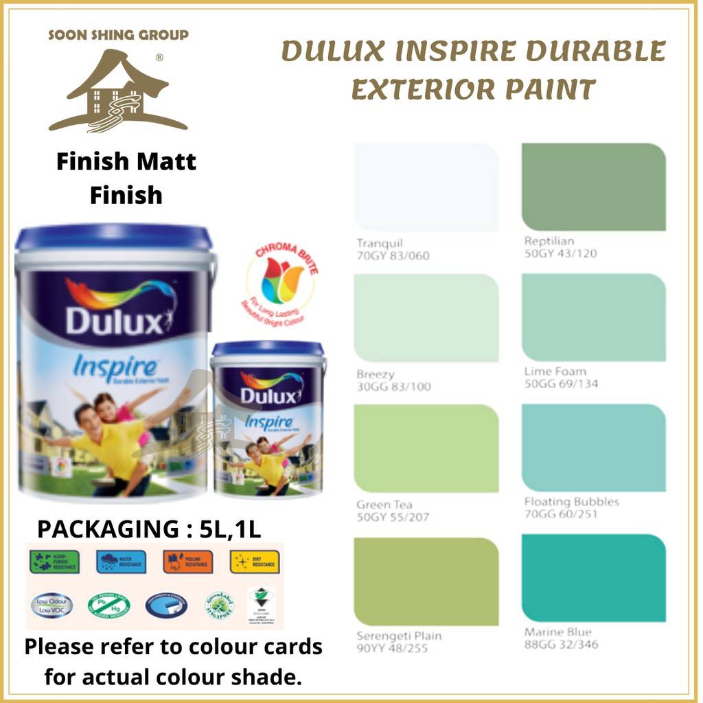 SS589 DULUX INSPIRE DURABLE EXTERIOR PAINT