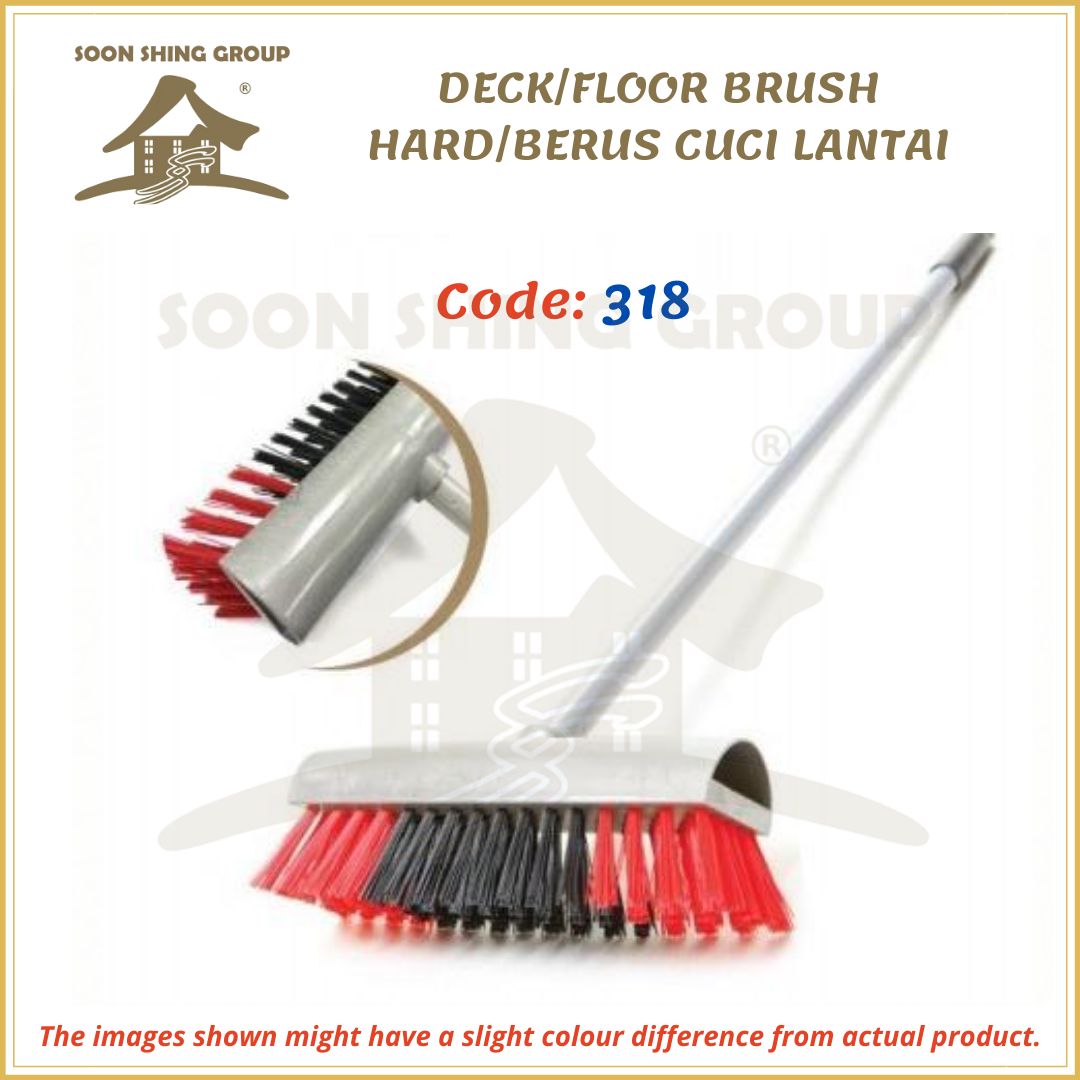 DECK/FLOOR BRUSH HARD METAL HANDLE / BERUS CUCI LANTAI