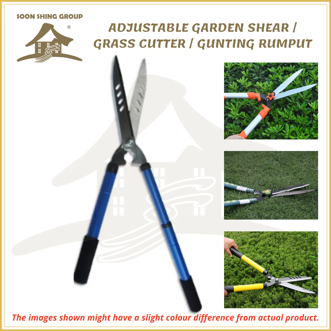 ADJUSTABLE GARDEN SHEAR / GRASS CUTTER / GRASS TRIMMER / GUNTING RUMPUT