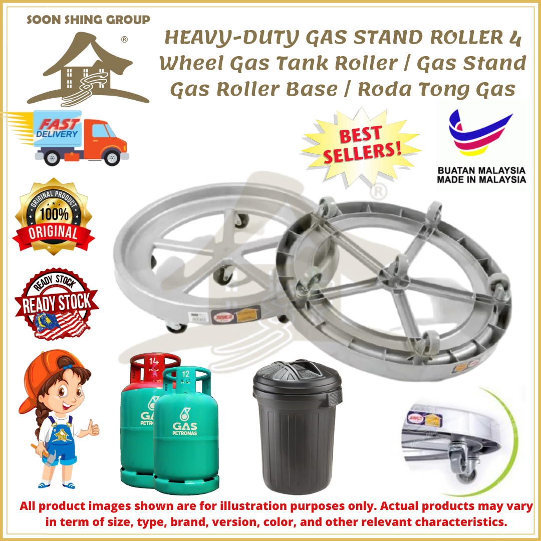 HEAVYDUTY GAS STAND ROLLER 4 Wheel Gas Tank Roller / Gas Stand Gas