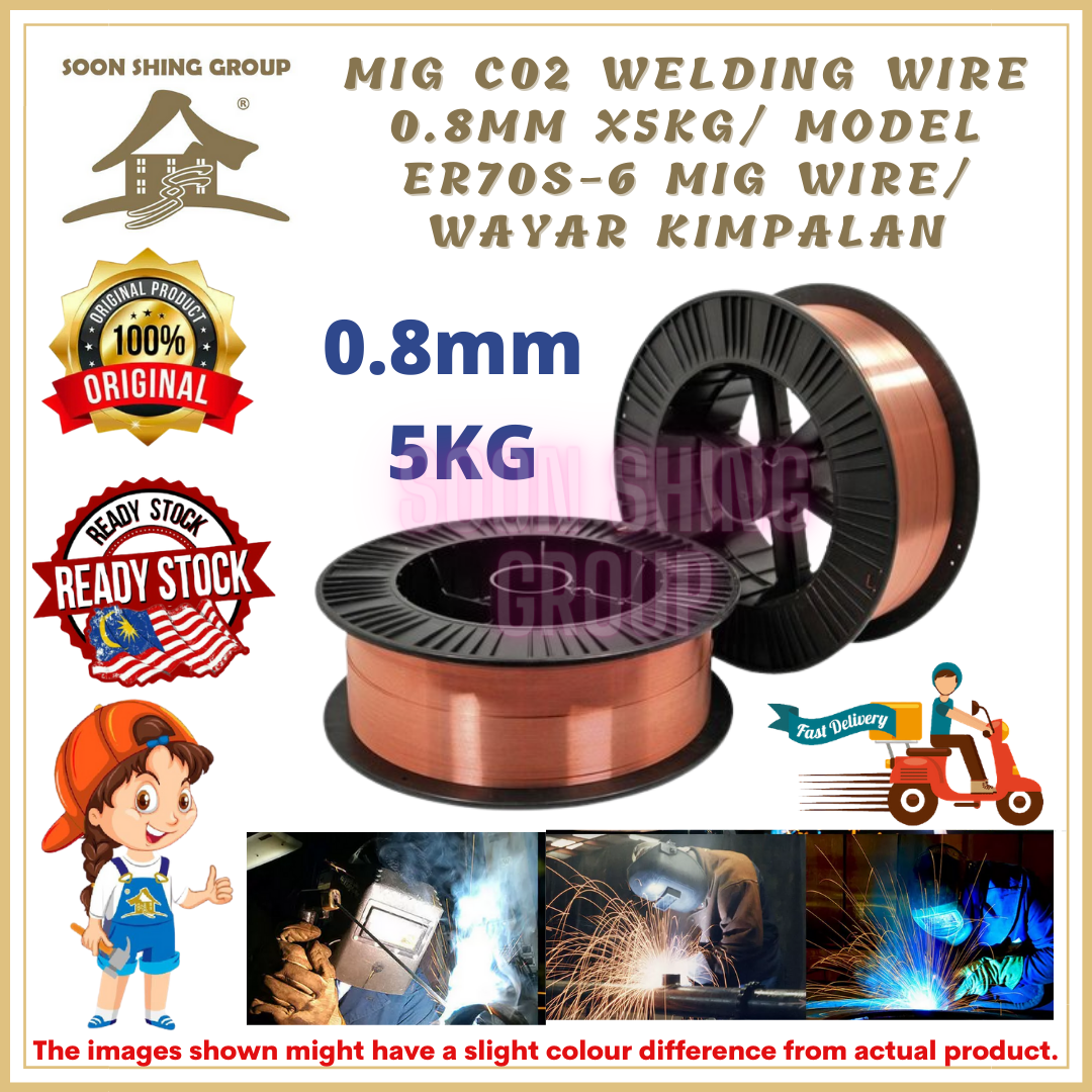 MIG C02 Welding Wire 0.8mm x5kg / Model ER70S6 MIG Wire/ Wayar Kimpalan