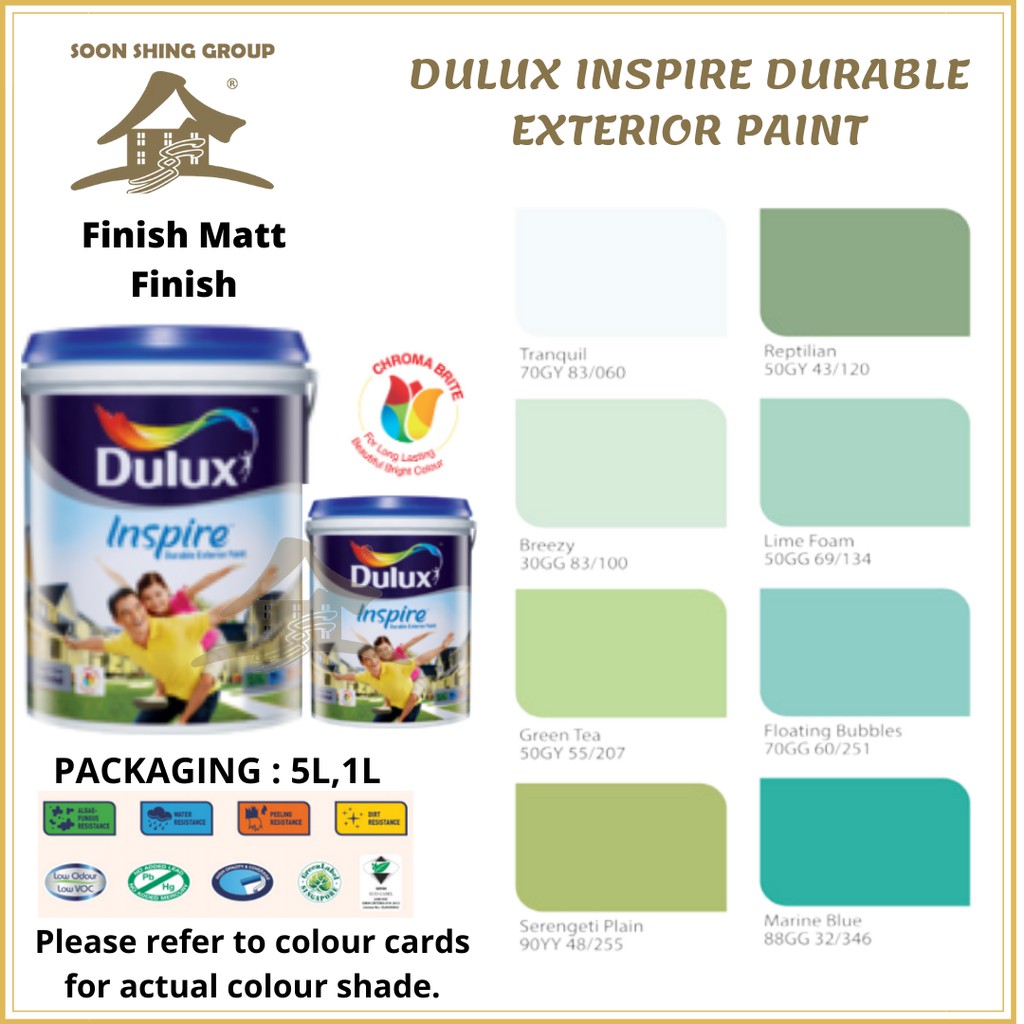 SS589 DULUX INSPIRE DURABLE EXTERIOR PAINT
