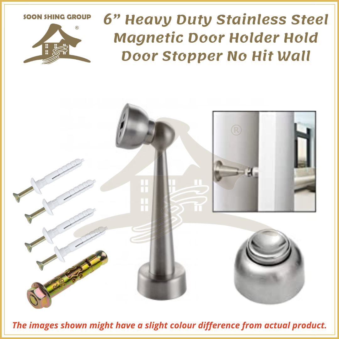 6” Heavy Duty Stainless Steel Door Holder Hold Door Stopper No