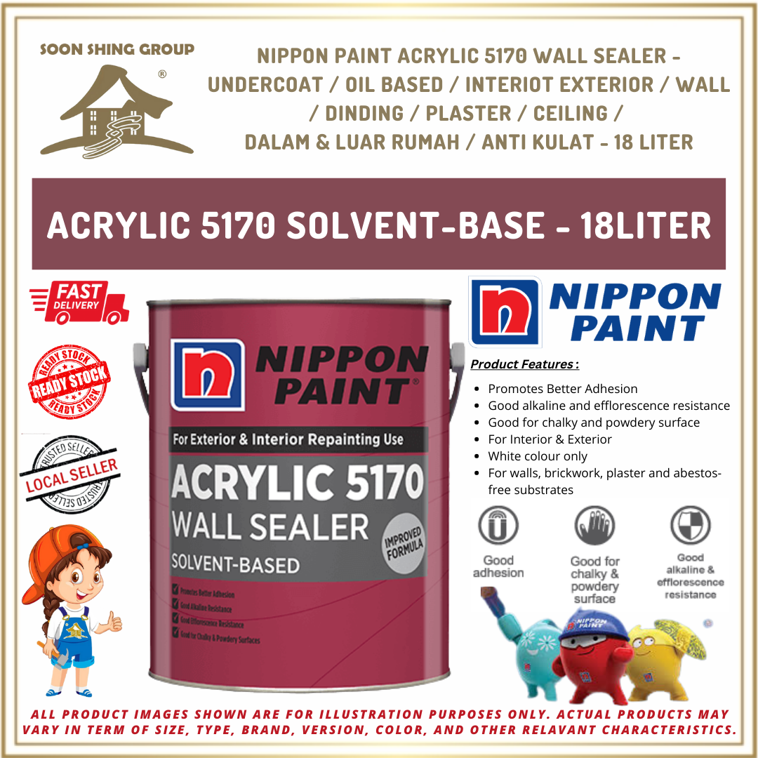 NIPPON PAINT ACRYLIC 5170 WALL SEALER / UNDERCOAT OIL BASED / DINDING